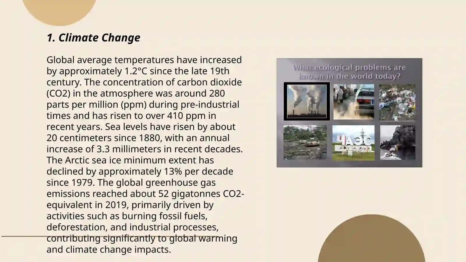 Environmental problem 3
