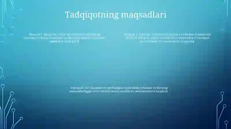 Avtomobil Yo'Llari Va Shahar Ko'Chalarida Aylanma Harakatni Tashkil Etishga Qo'Yilgan Me'Yoriy Talablarni O'Rganish 3