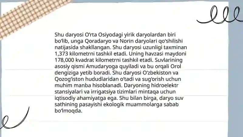Shu daryosi 3