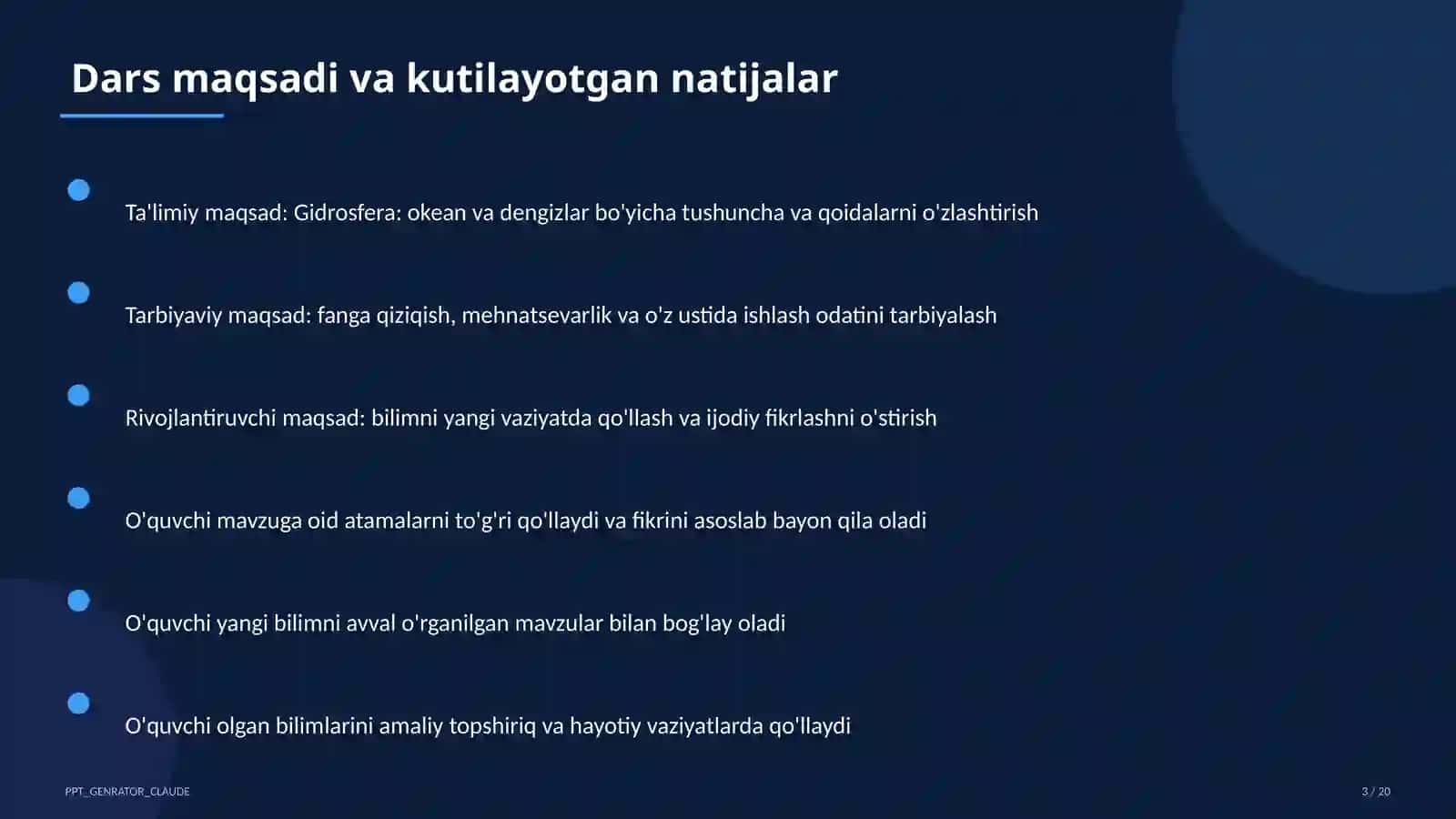 Gidrosfera: okean va dengizlar (6-sinf) 3