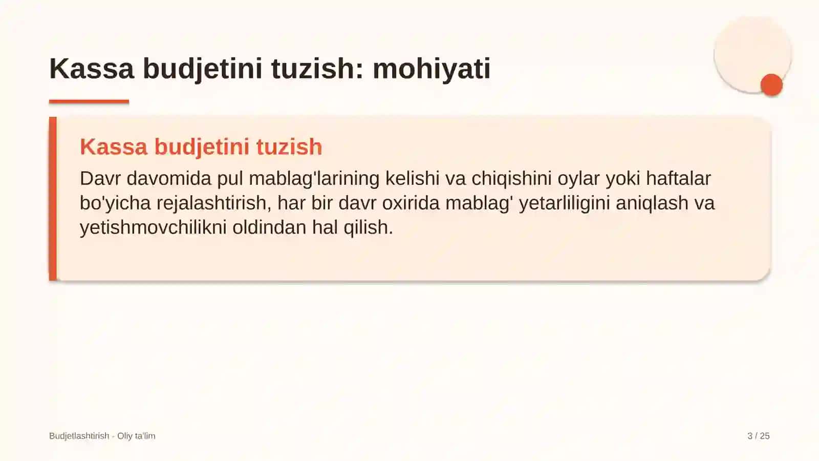 Internet-provayderlarda kassa budjetini tuzish 3