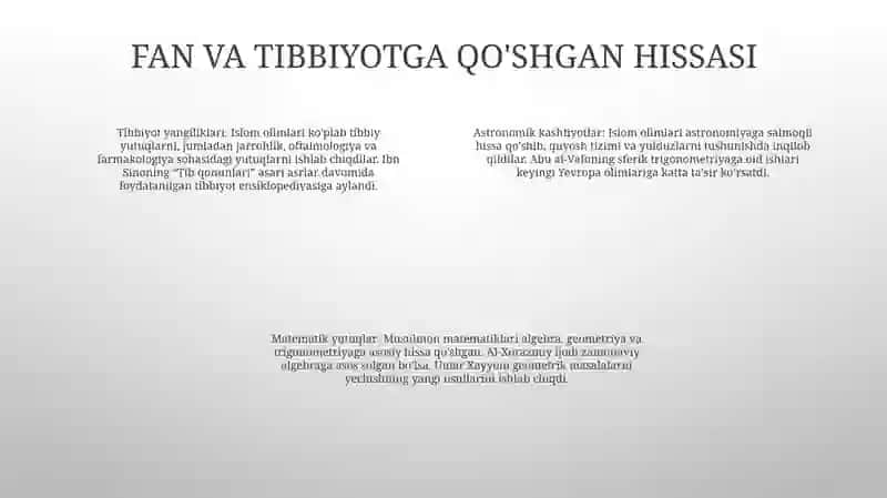 Islom Sivilizatsiyasi 3