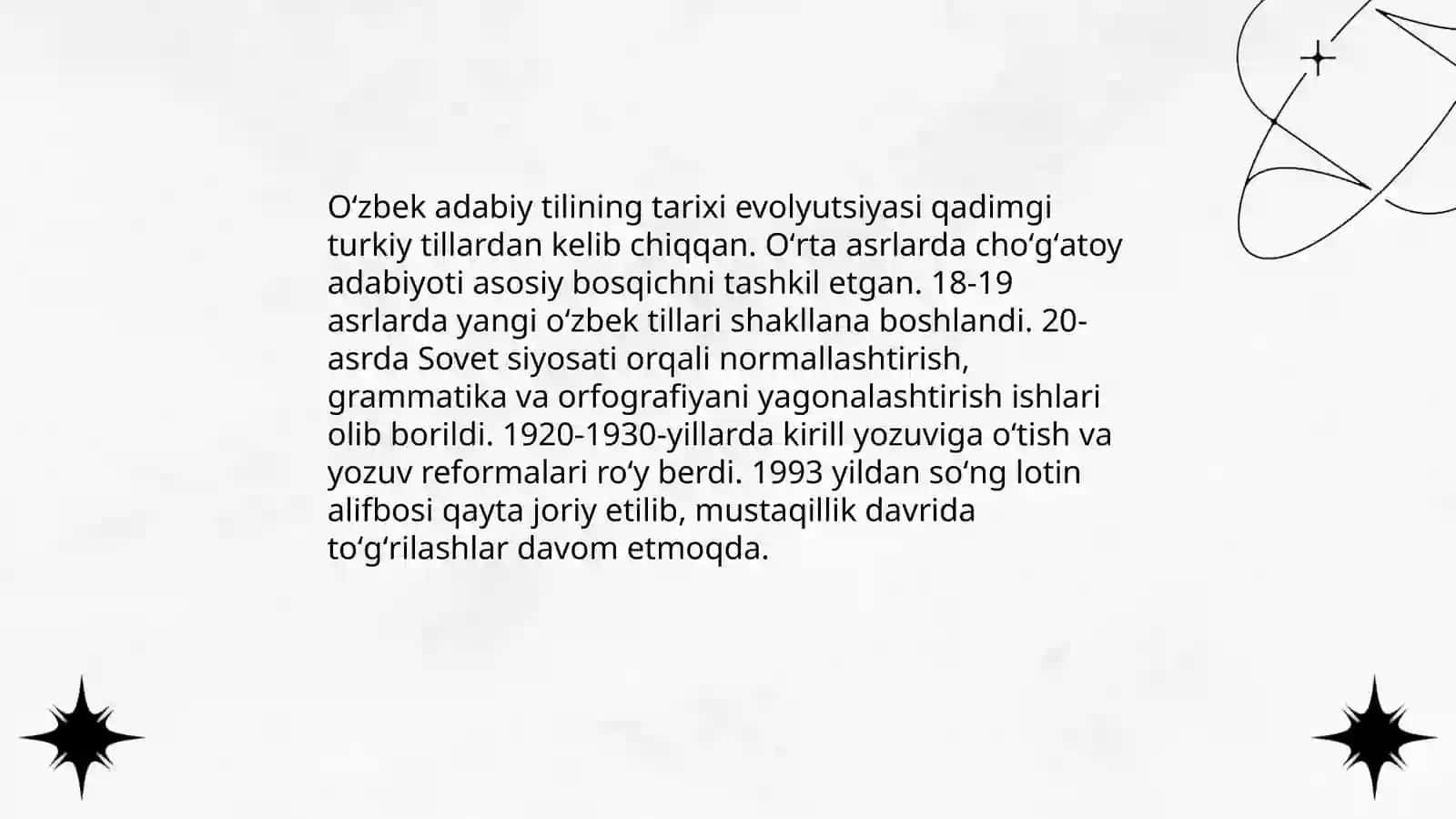 Oʻzbek adabiy tili.Lison va nutq normalari 3