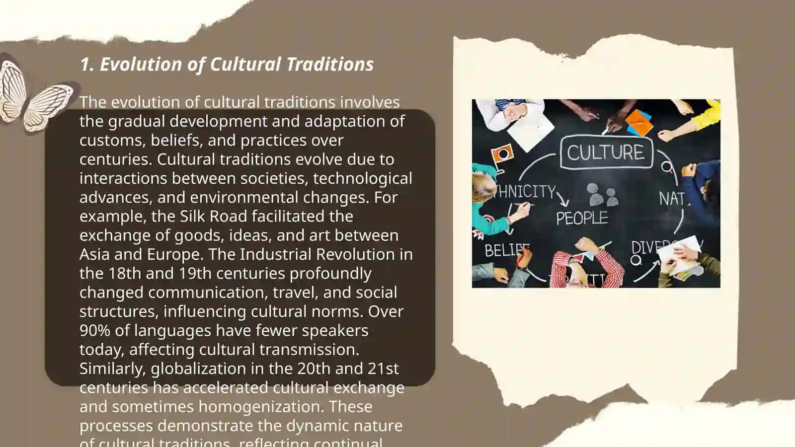 Evolution of Cultural Traditions 3