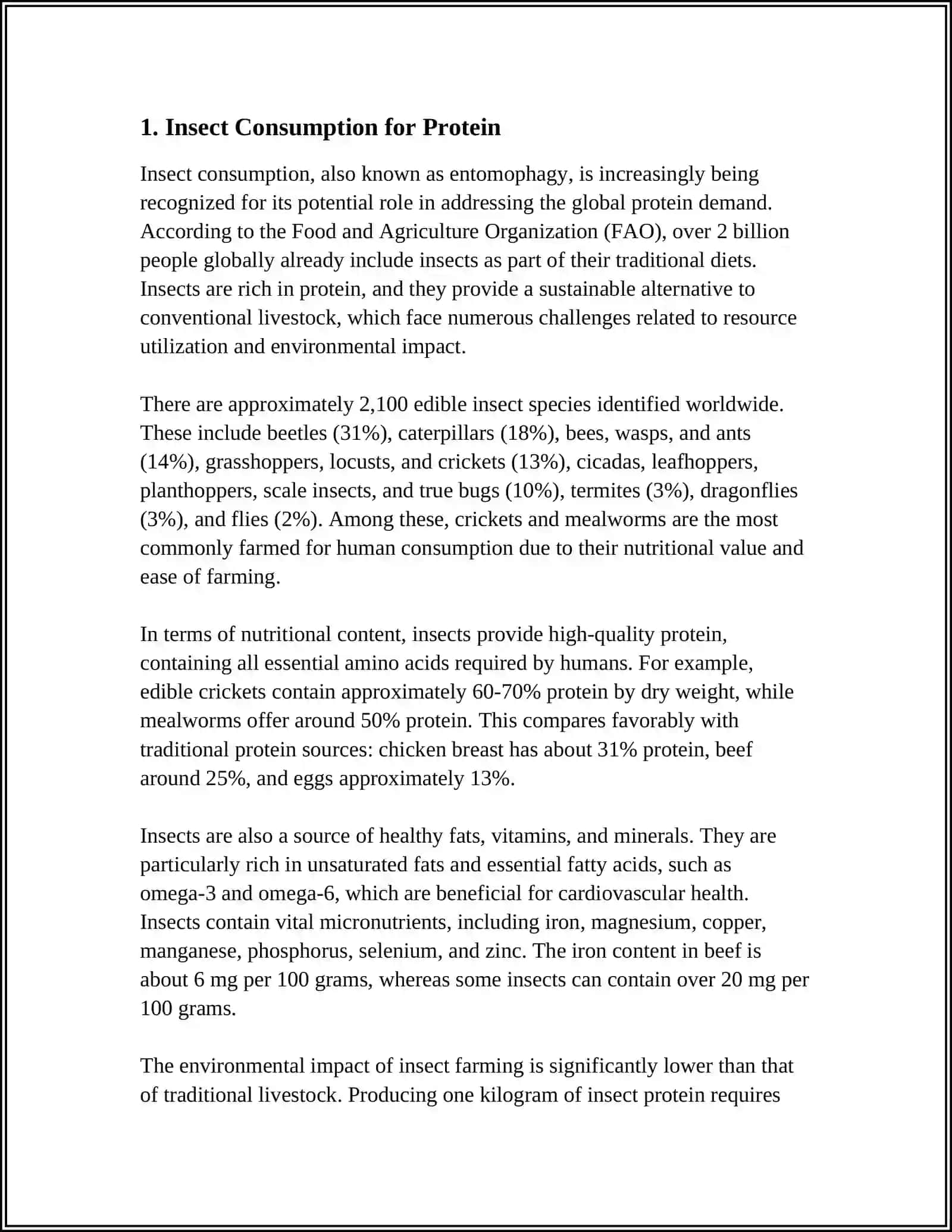 Insect Consumption for Protein 3