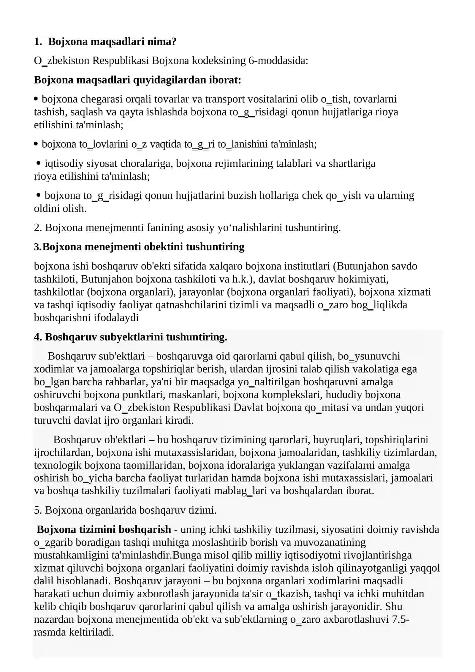 BOJXONAGA ISHGA KIRISH UCHUN PSIXOLOGIK TEST SAVOL VA JAVOBLARI 6 BOSQICHDA 3