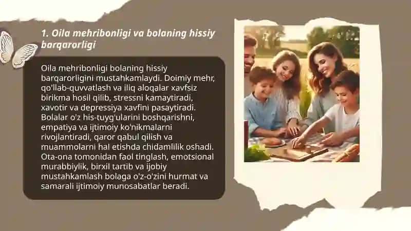 Oila muhitining bola tarbiyasiga ijobiy ta'siri 3