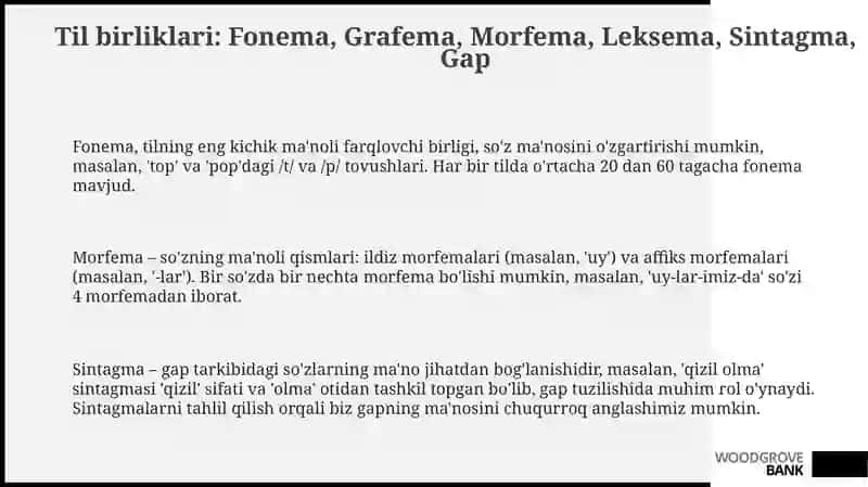 Til birliklari va nutq birliklari 3