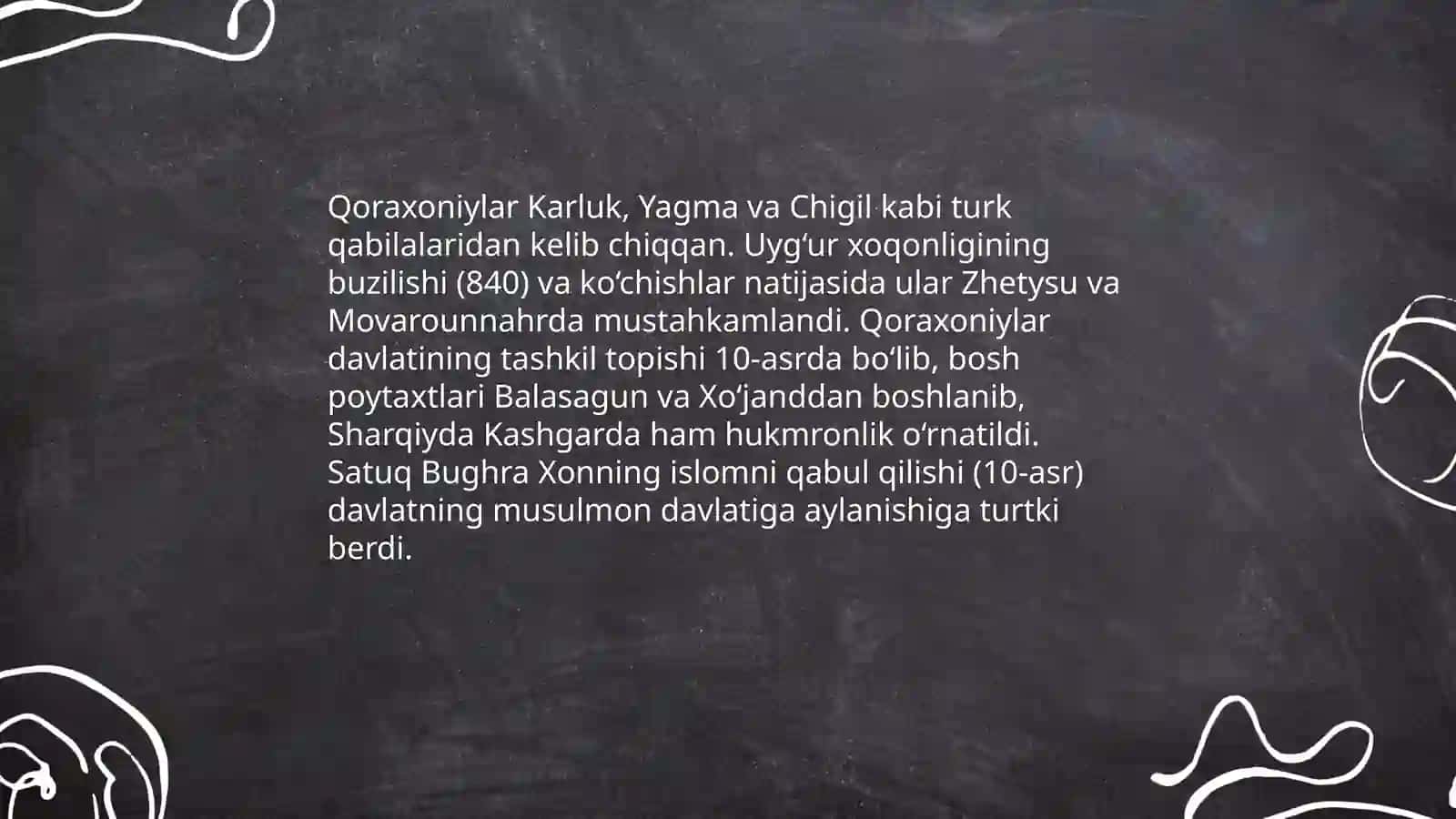 Qoraxoniylar 3