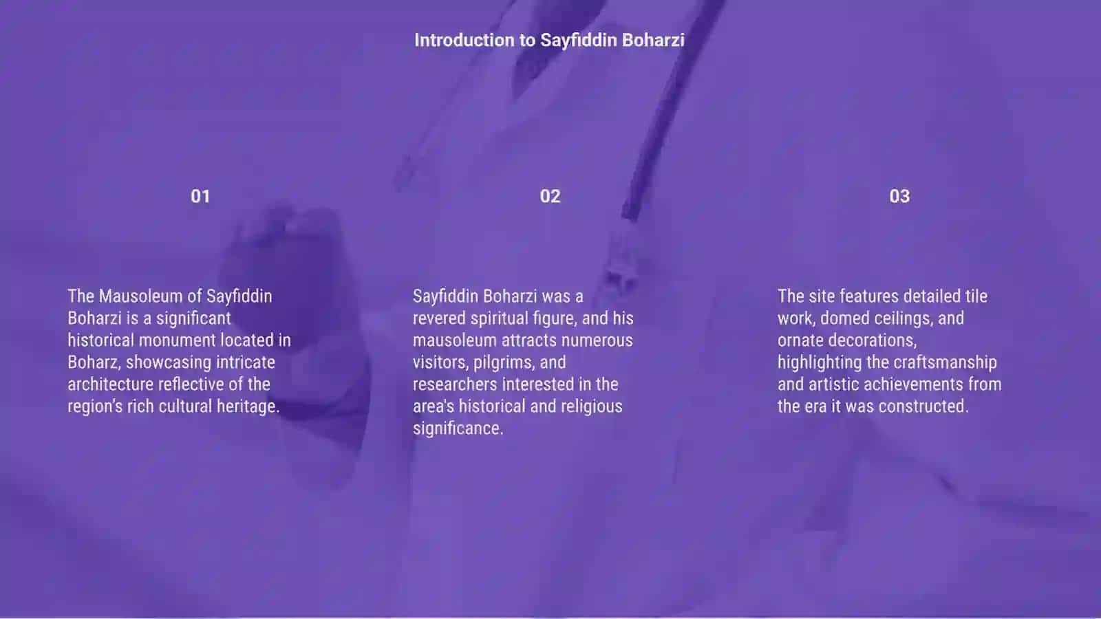 The Mausoleum of Sayfiddin Boharzi 3