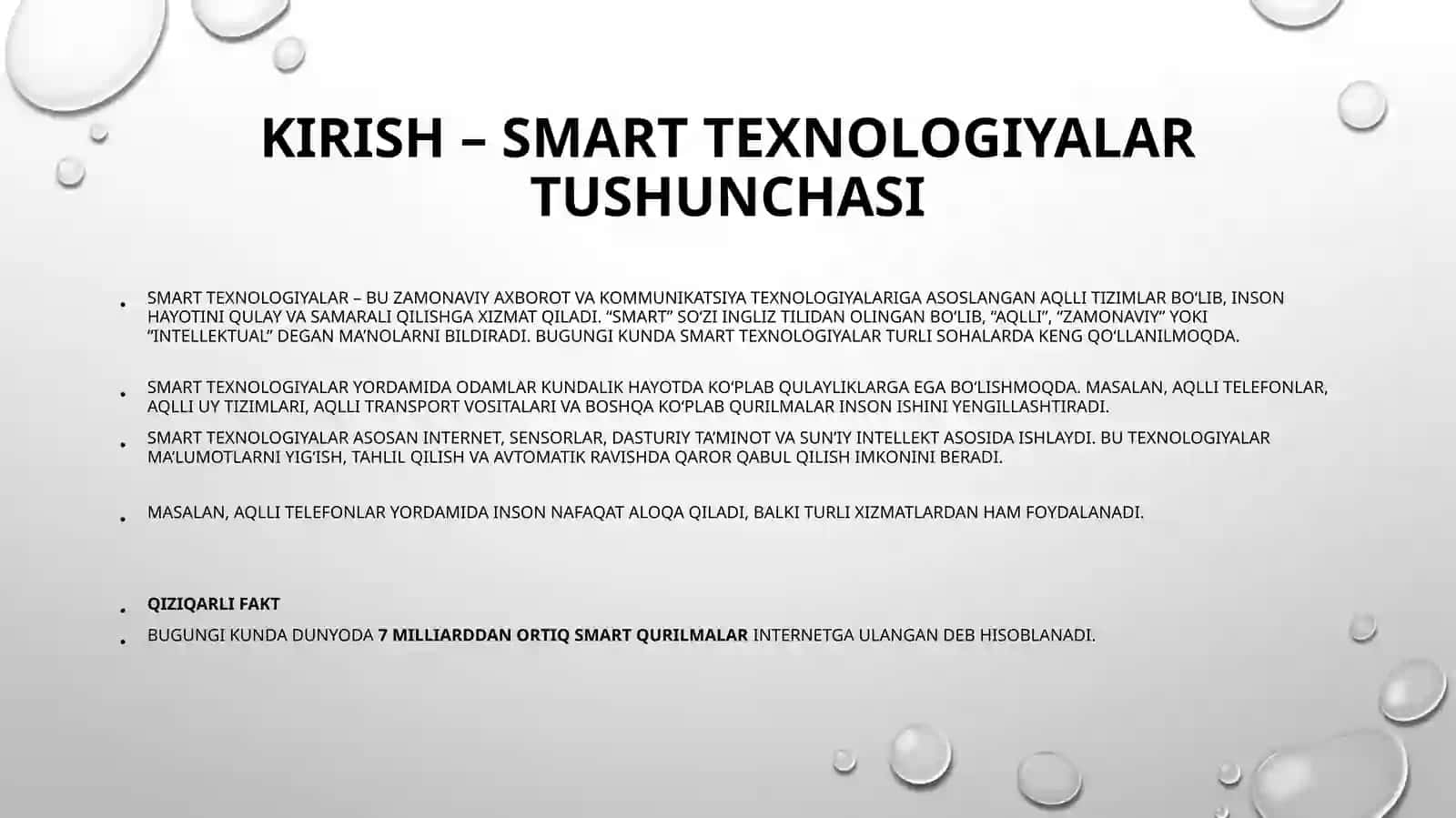 Smart texnologiyalar 3