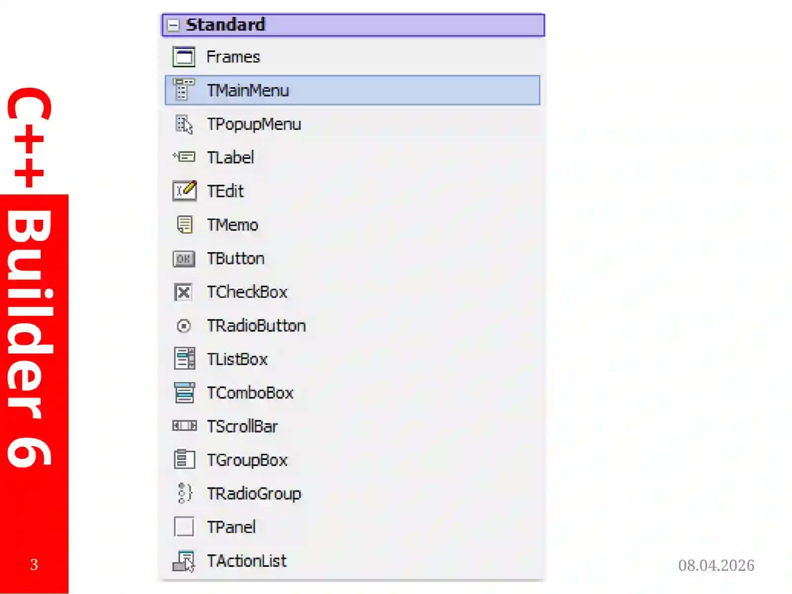 C++ Builder vizual dasturlash muhitida 3