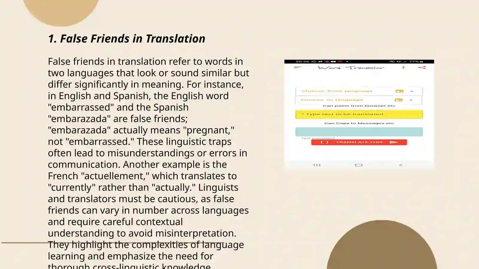 Lexical problems of translation 3