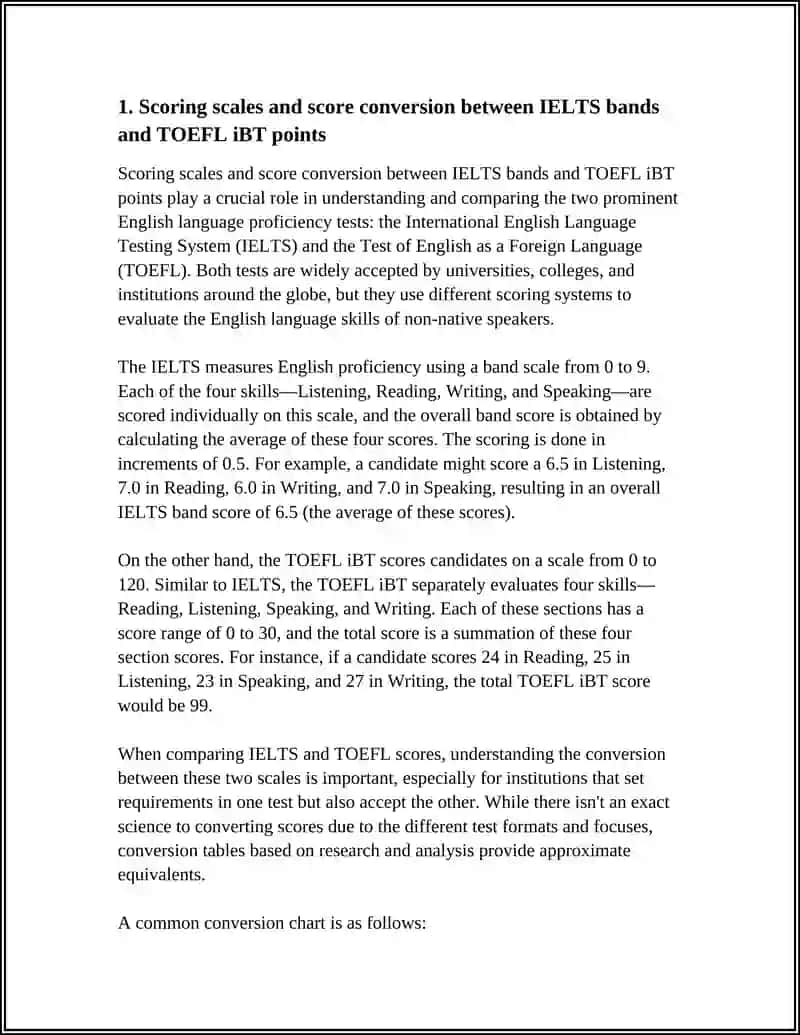 IELTS VS TOEFL: ANALYTICAL COMPARISON 3