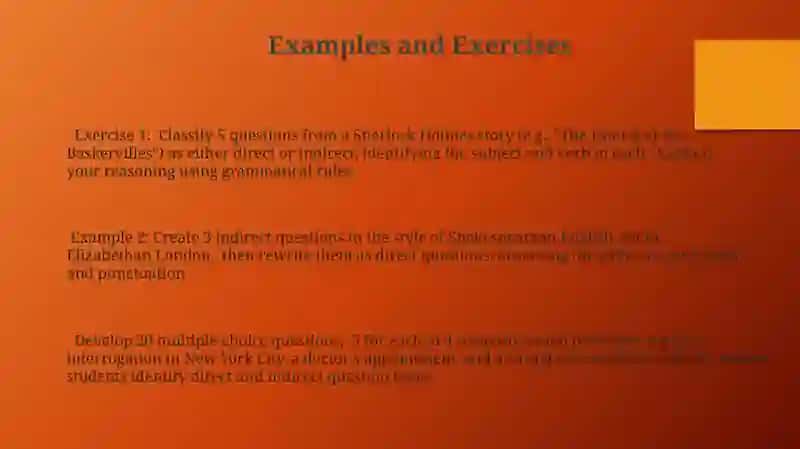 Direct and Indirect Questions 3