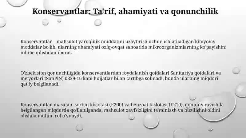 Konservantlar 3