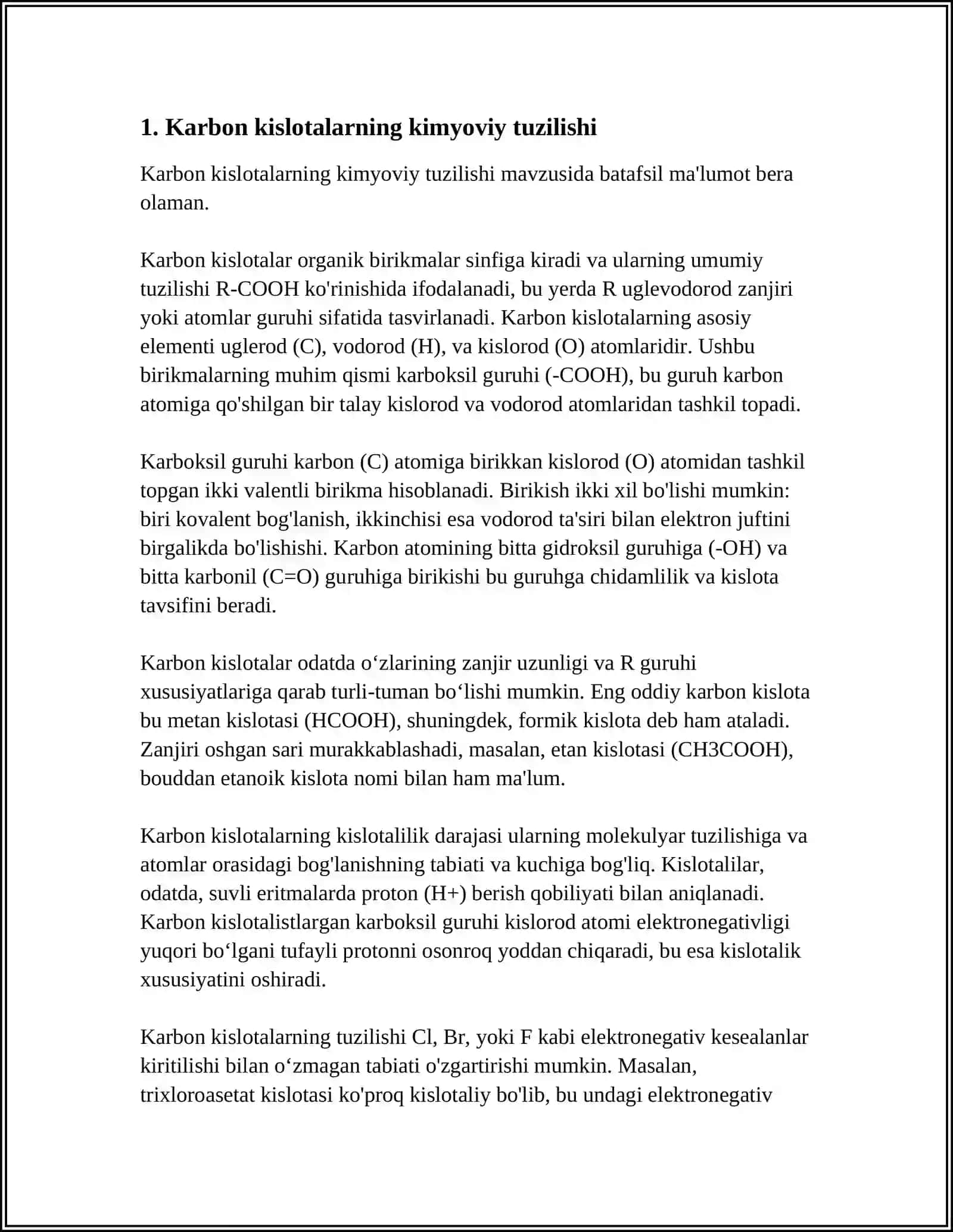 KARBON KISLOTALAR VA ULARNING AHAMIYATI 3