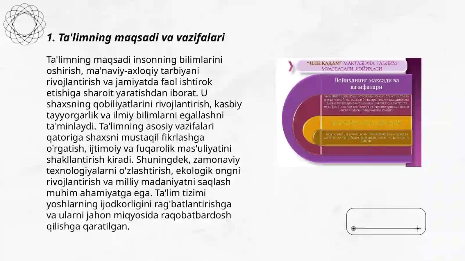 Ta'lim mazmuni 3