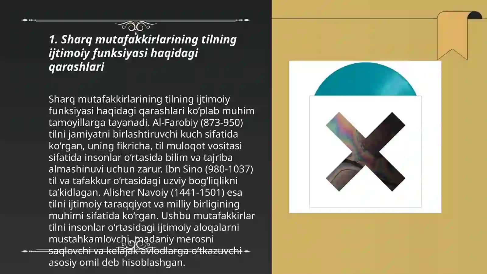 Sharq mutafakkirlarining til shakllanishiga oid qarashlari 3