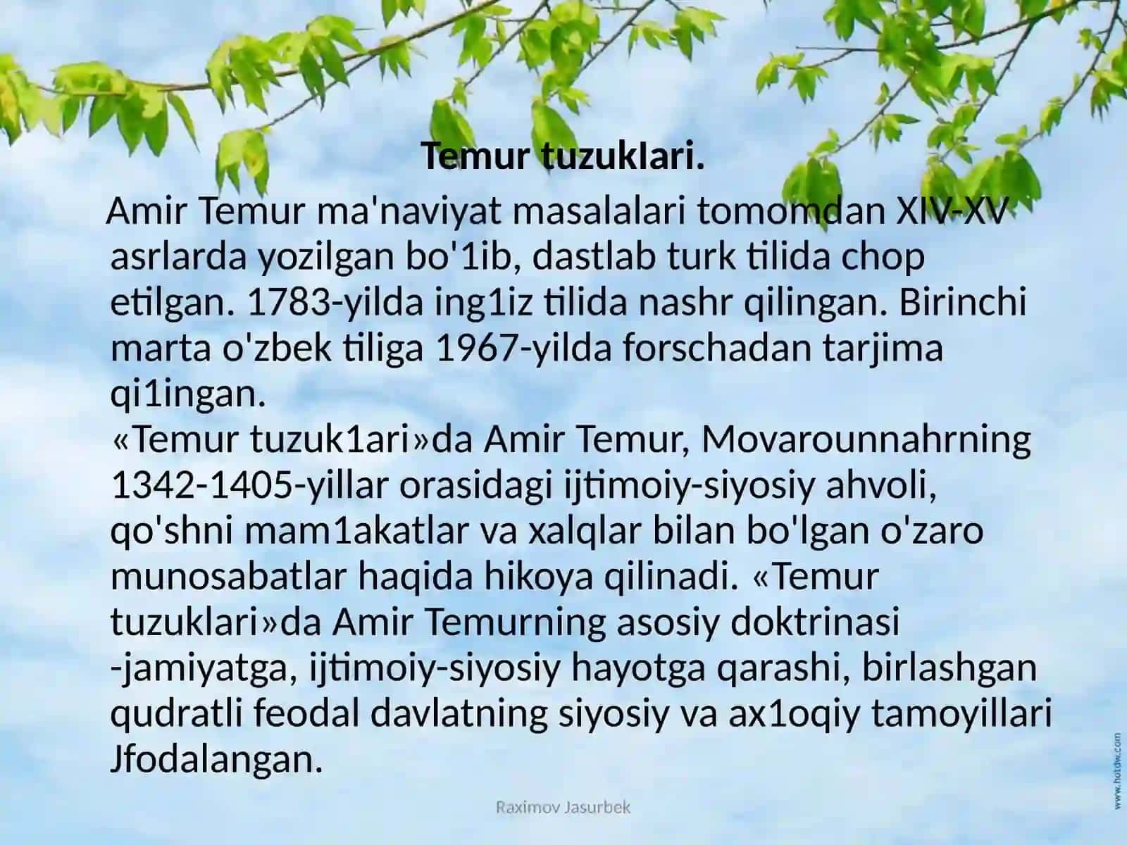 Temurtuzuklar 3