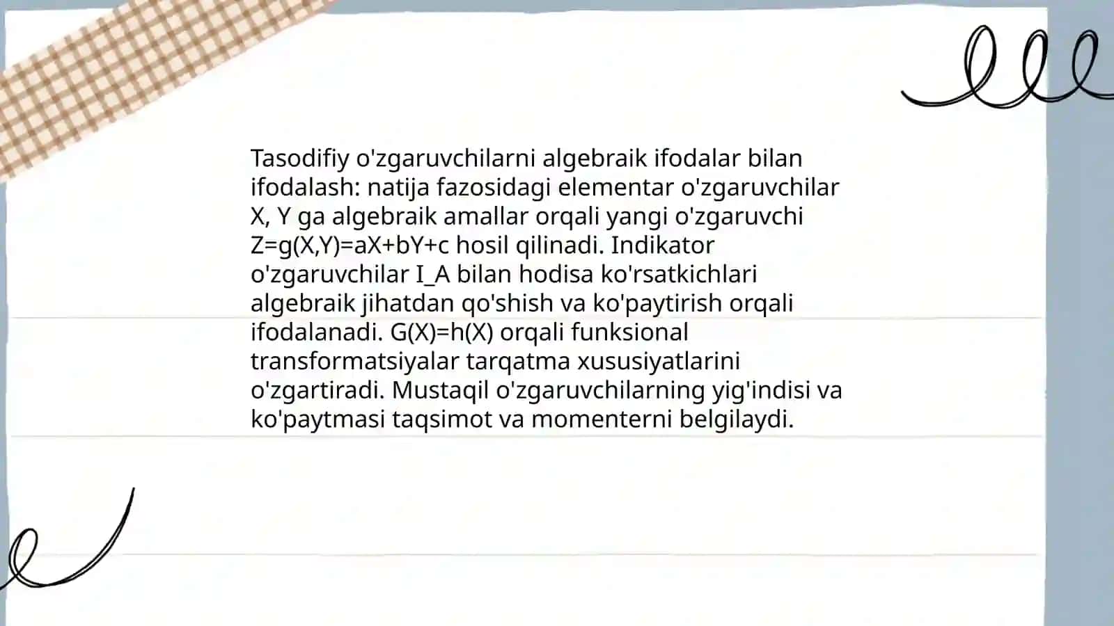 Algebraik ifodalar 3