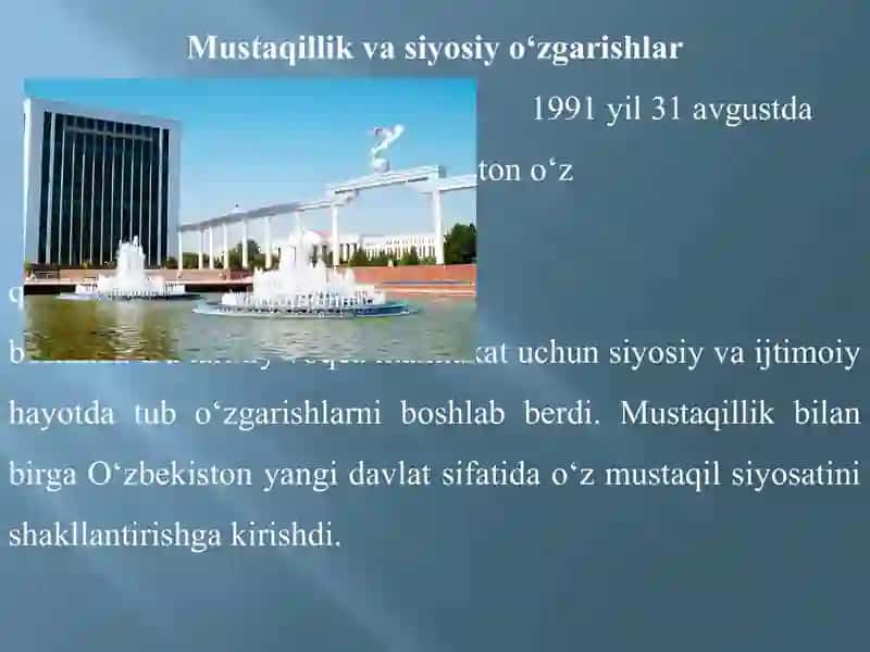 O‘zbekistonning mustaqillikdan keyingi taraqqiyoti 3