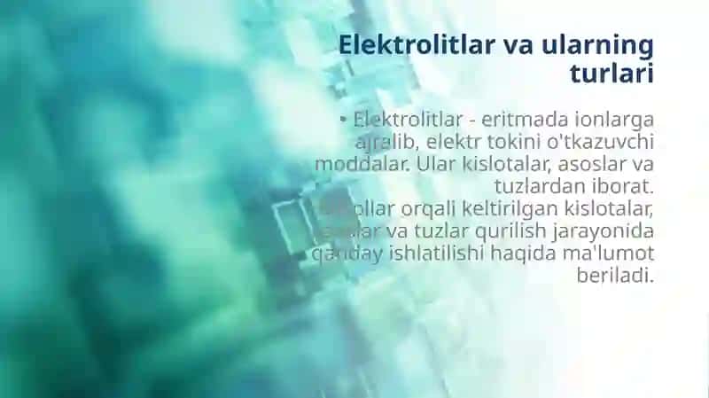 Qurilishda elektrolitlar 3