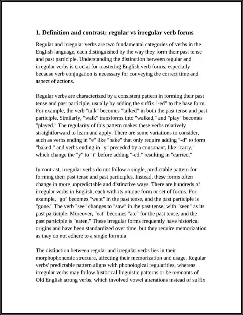 MASTERING IRREGULAR VERB FORMS 3