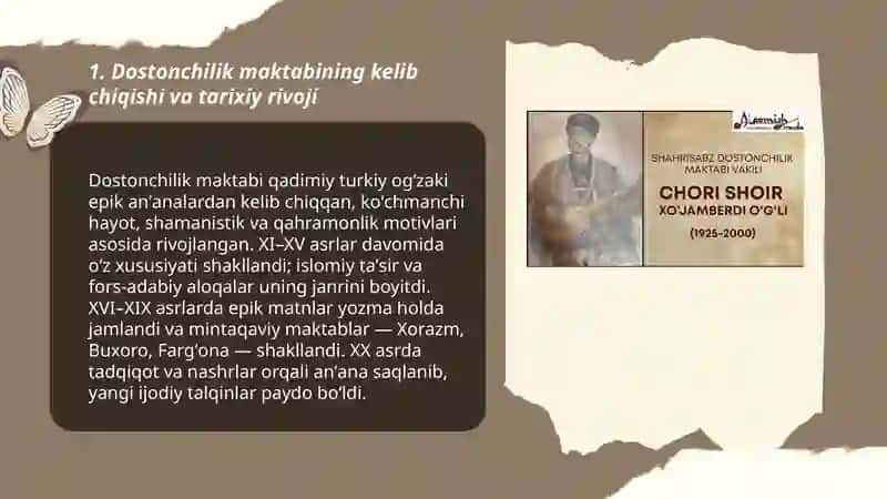 Dostonchilik maktabi va anʼanalari 3
