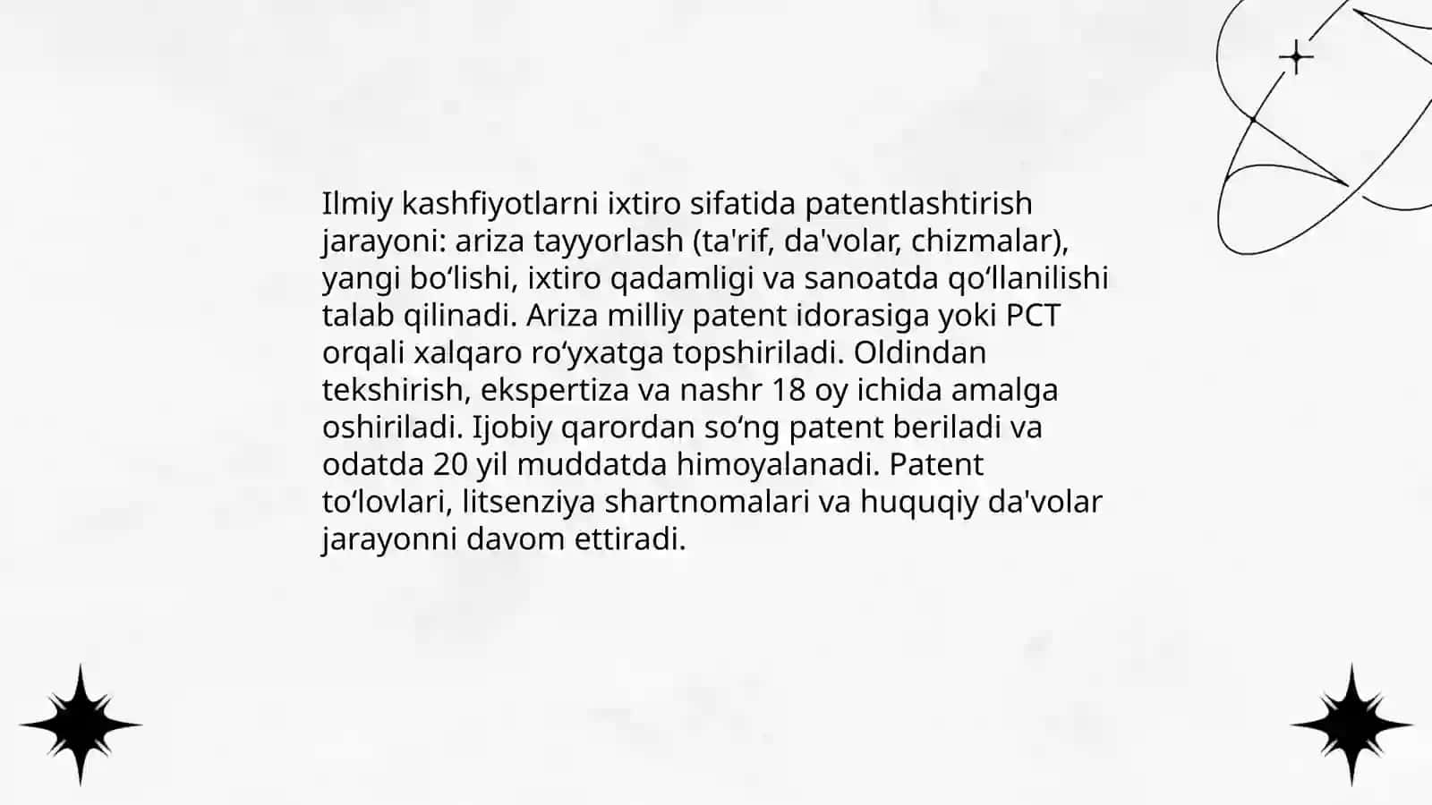 Ilmiy kashfiyotlar ixtirolar va litsenziyalash 3