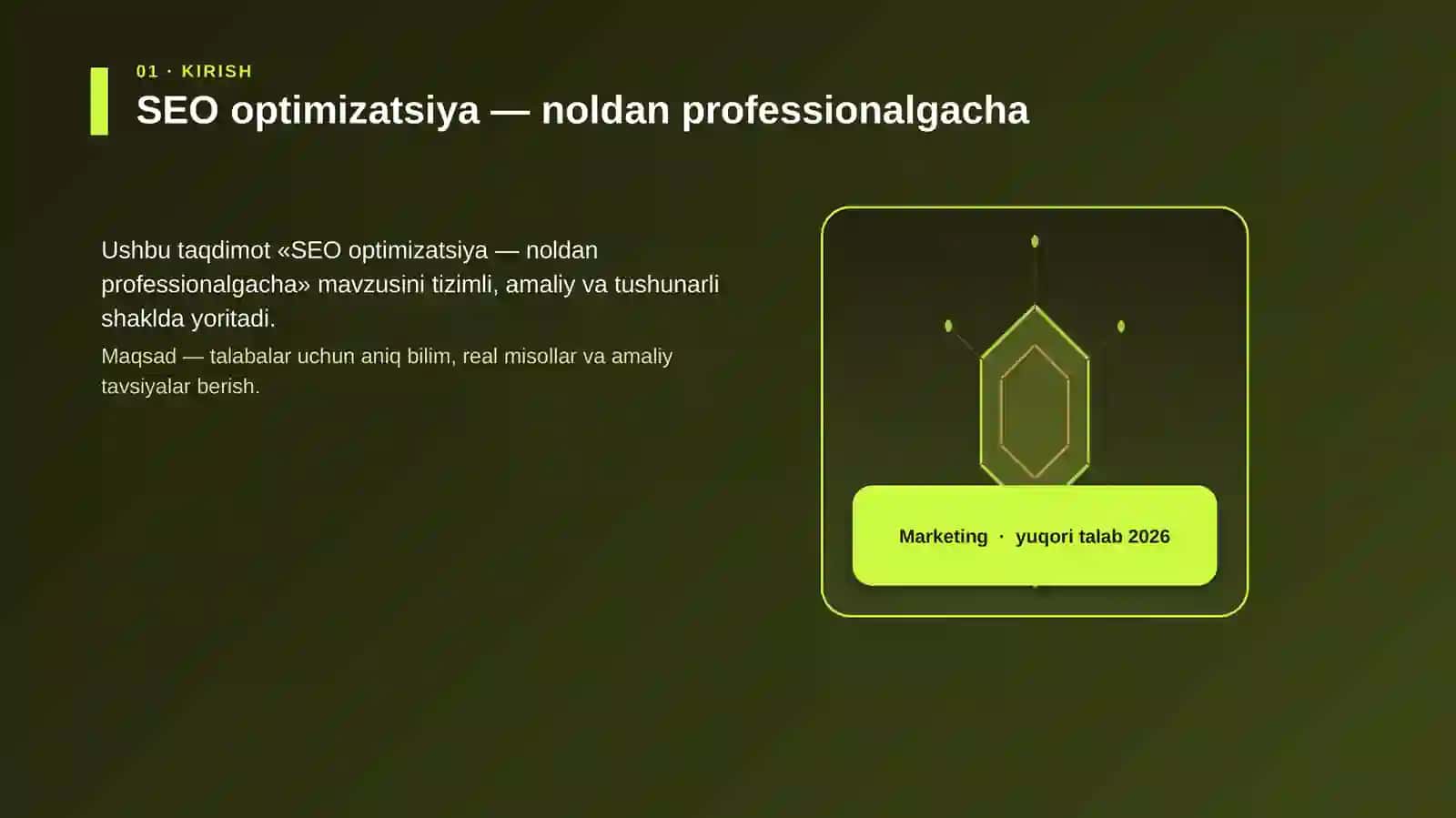 SEO optimizatsiya — noldan professionalgacha 3
