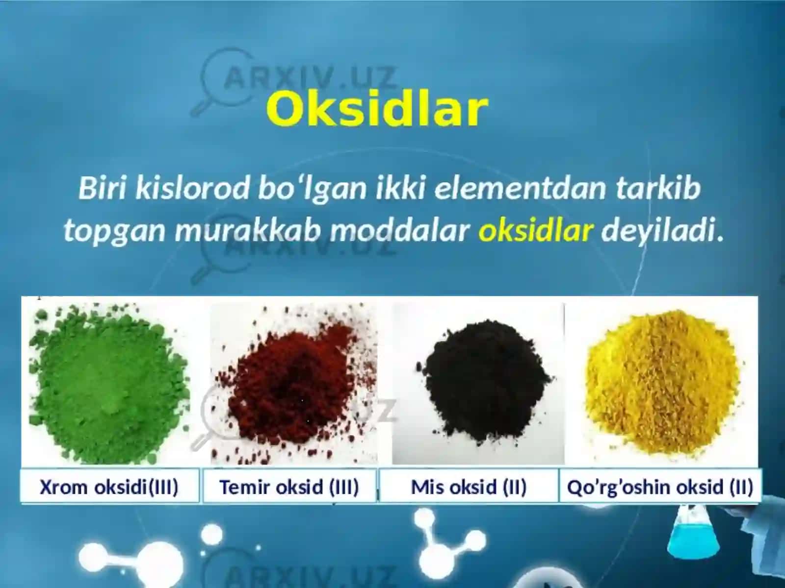 Tabiatdagi oksidlar 3