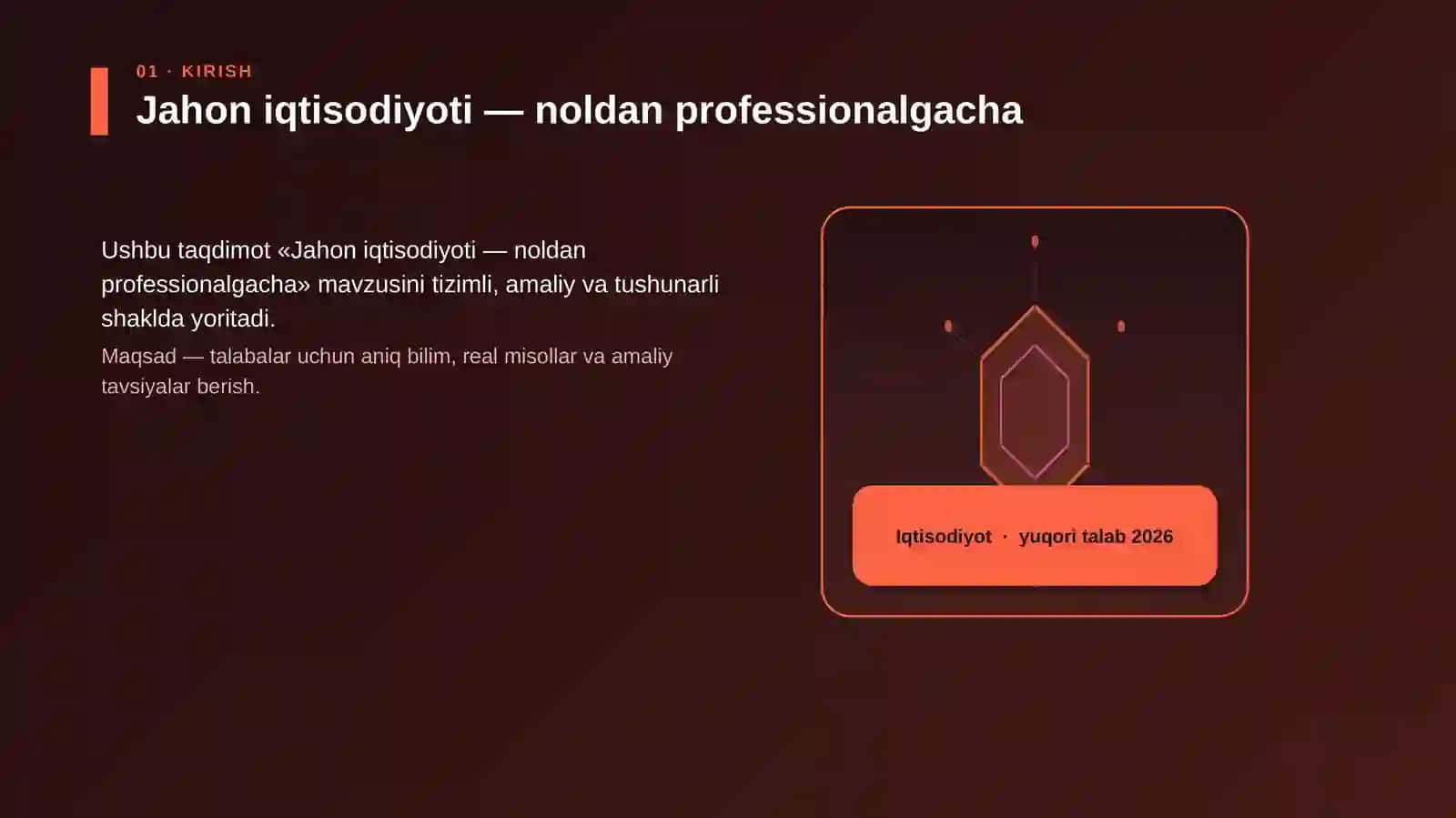 Jahon iqtisodiyoti — noldan professionalgacha 3