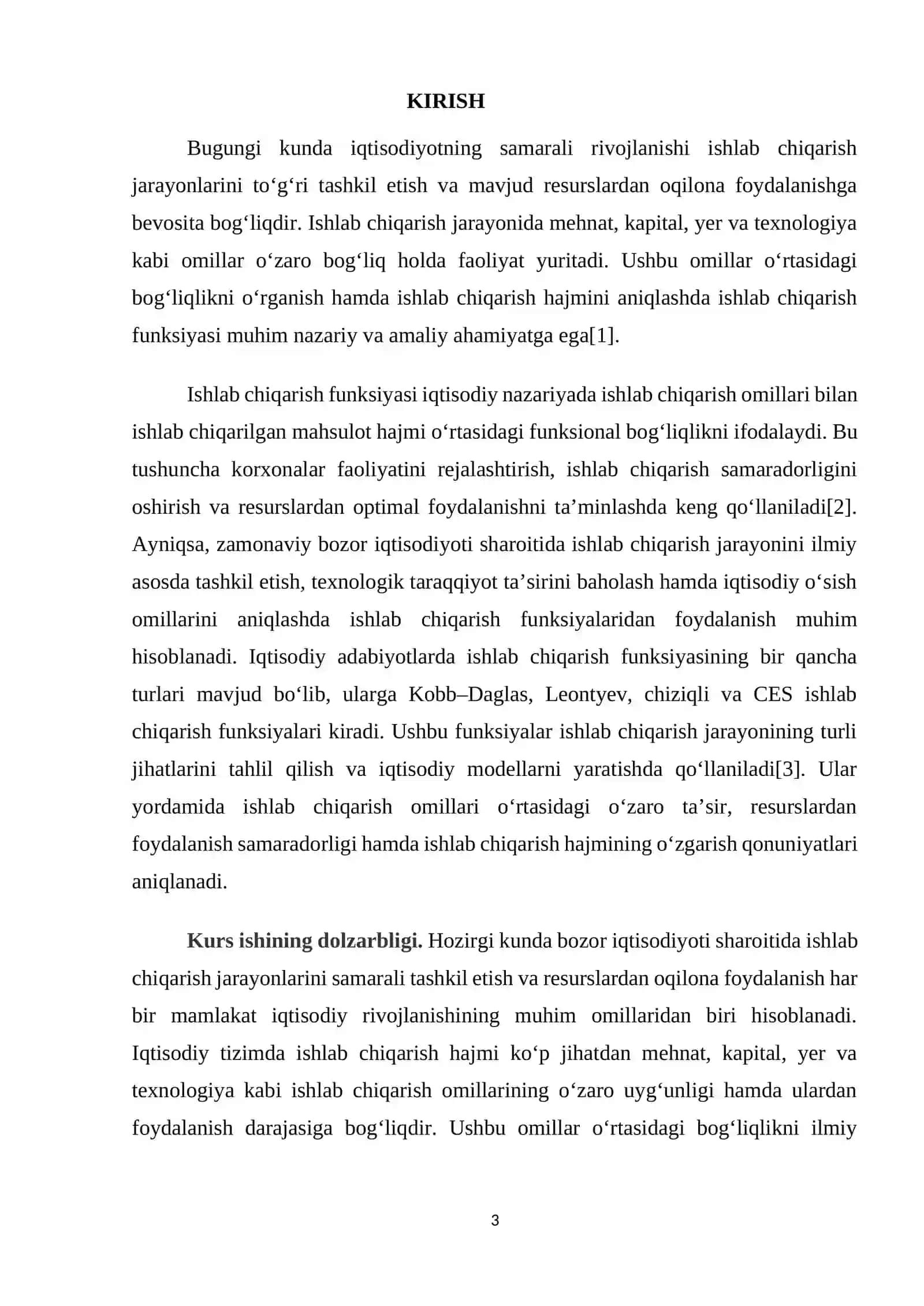 Ishlab chiqarish funksiyasi 3