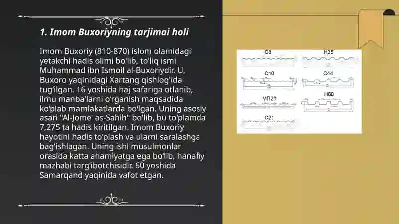 Imom Buxoriy va uning hadis toʻplamlari 3