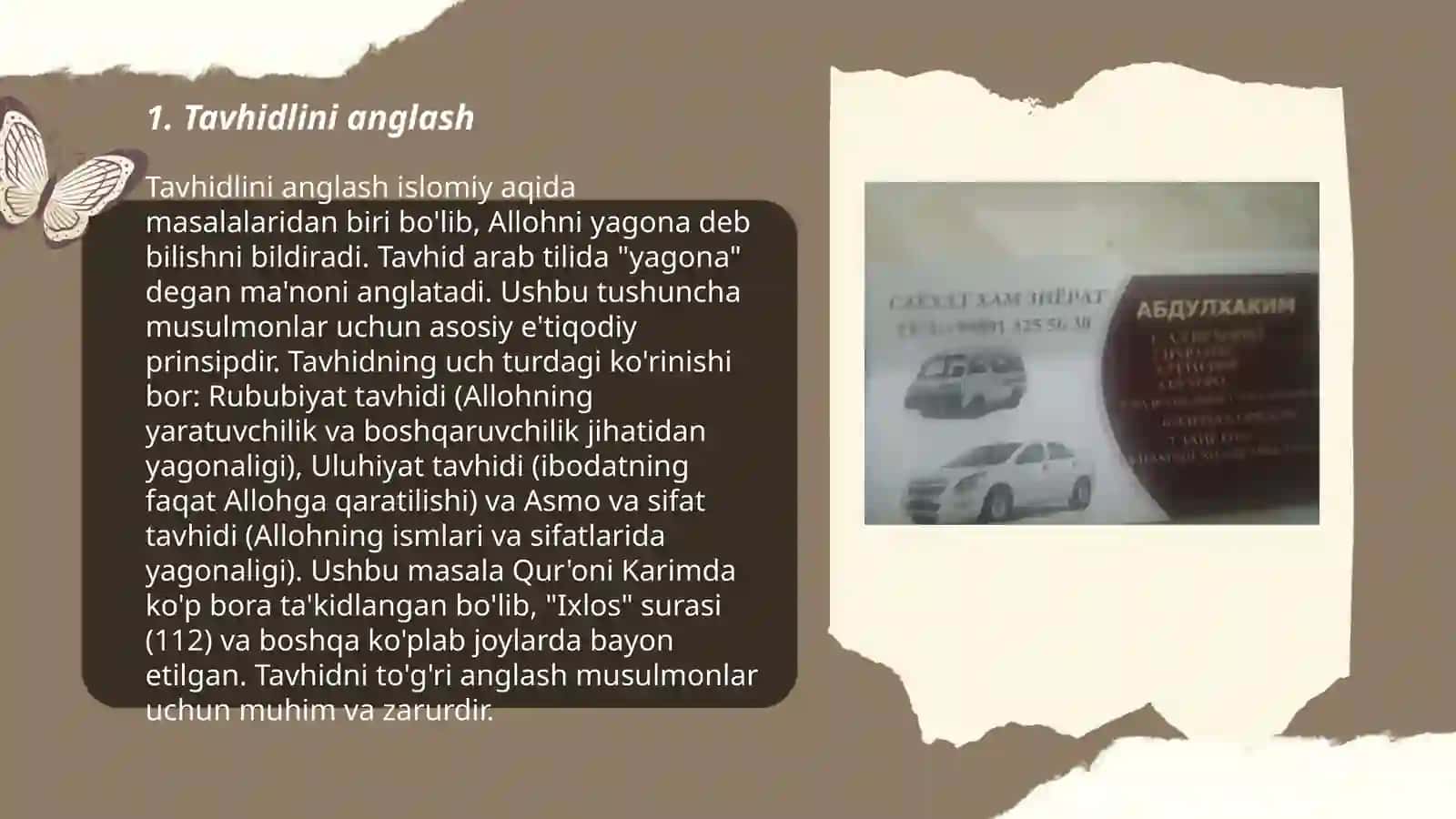 Tavhidlini anglash 3