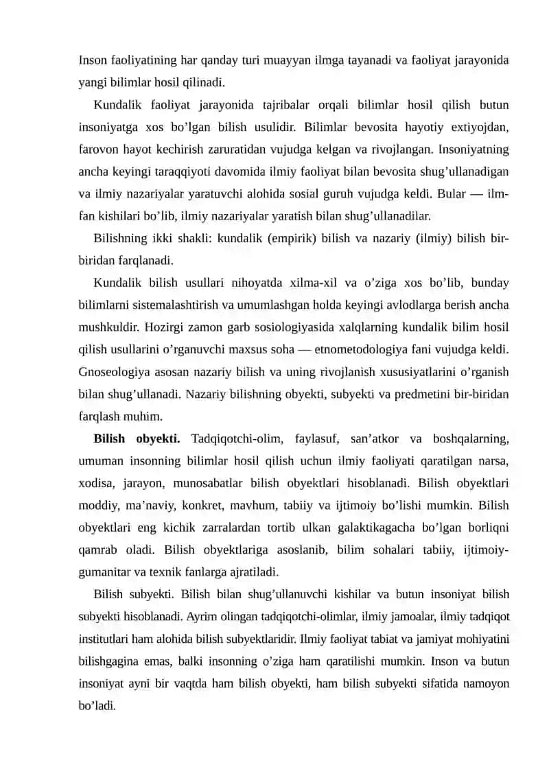Bilish falsafasi 3