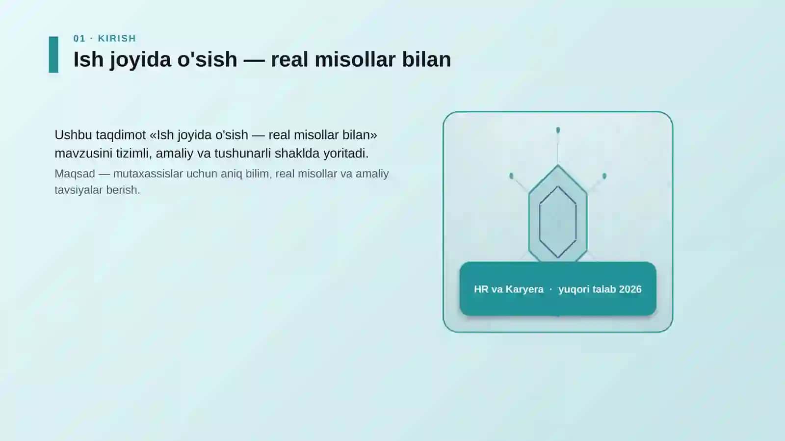 Ish joyida o'sish — real misollar bilan 3