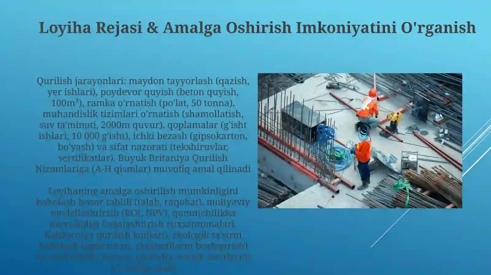 Qurilish jarayonlari va qoidalari 3