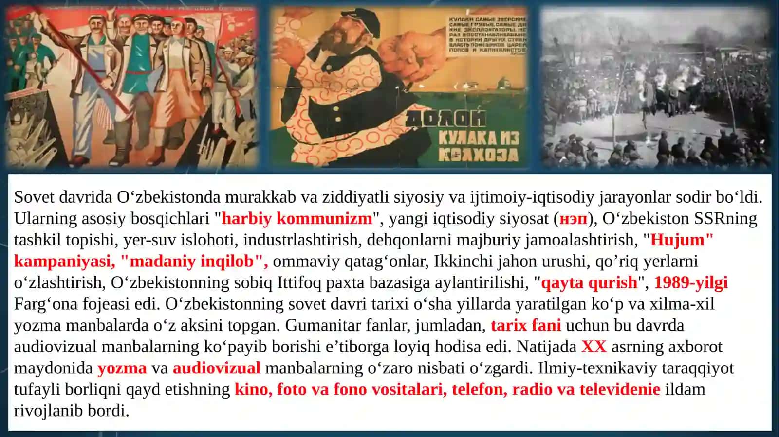 O‘ZBEKISTONNING XX ASR TARIXSHUNOSLIGI 3