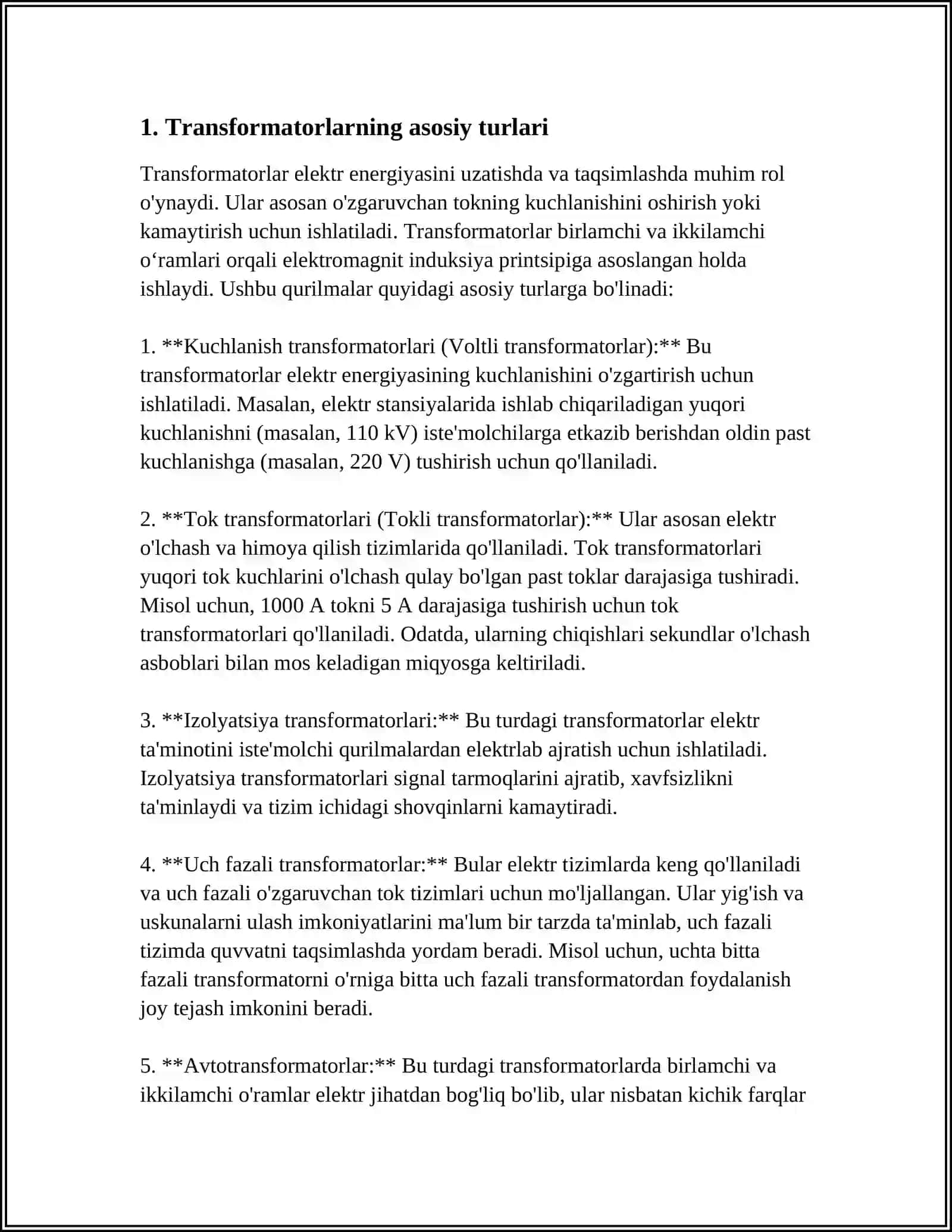 TRANSFORMATORLAR 3