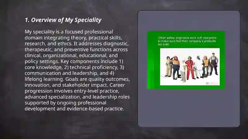 My Speciality 3