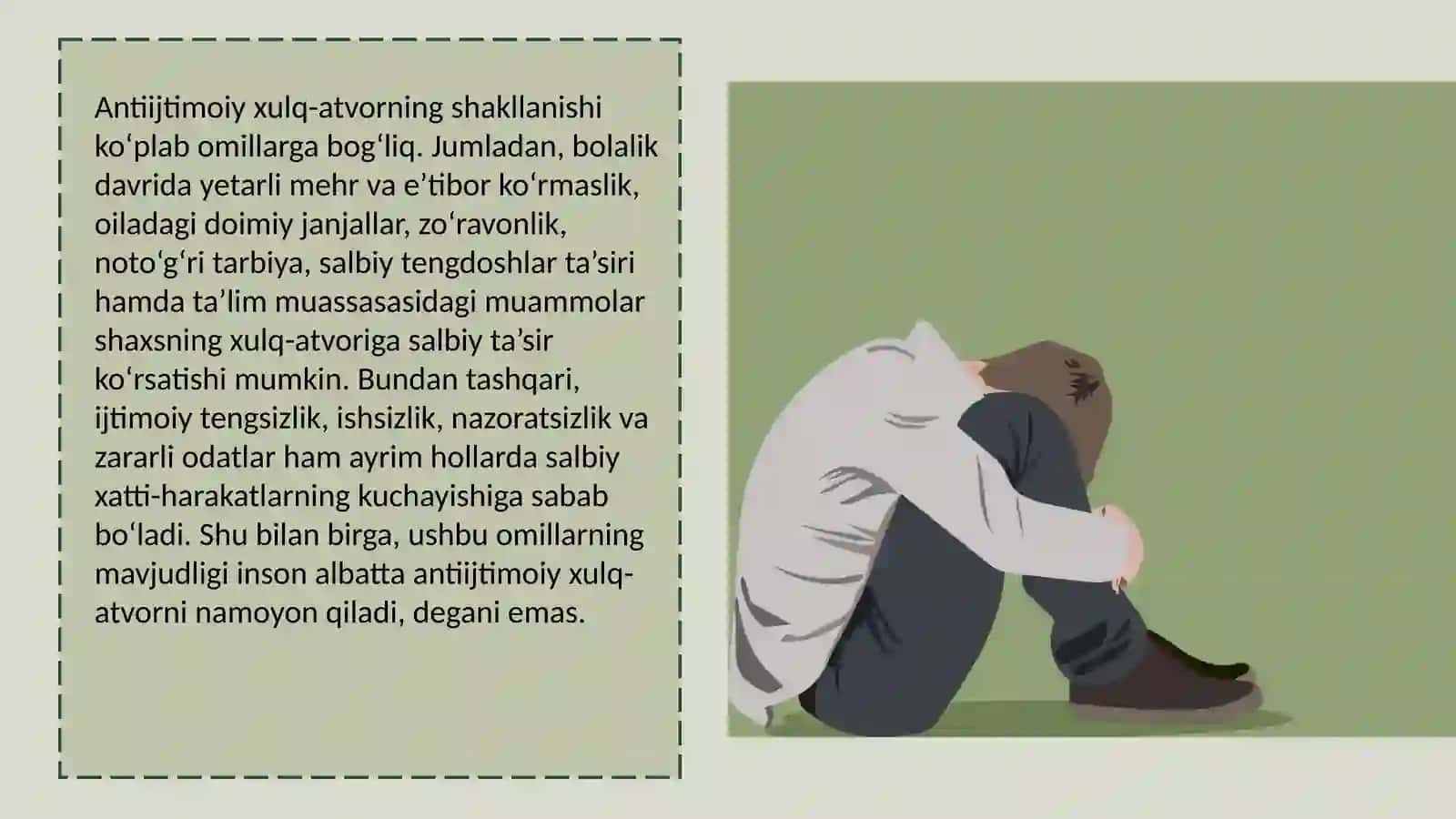 Antiijtimoiy shaxs va uni tarbiyalash 3