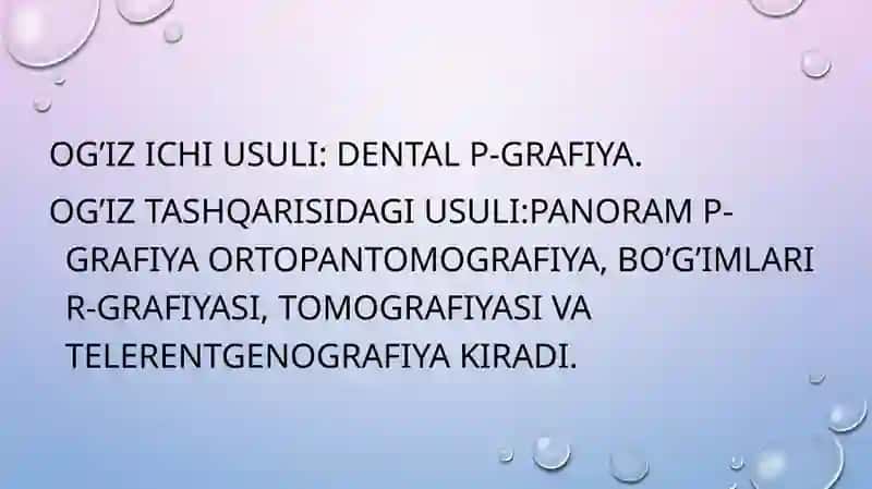Rentgenologik tekshiruv usullari 3