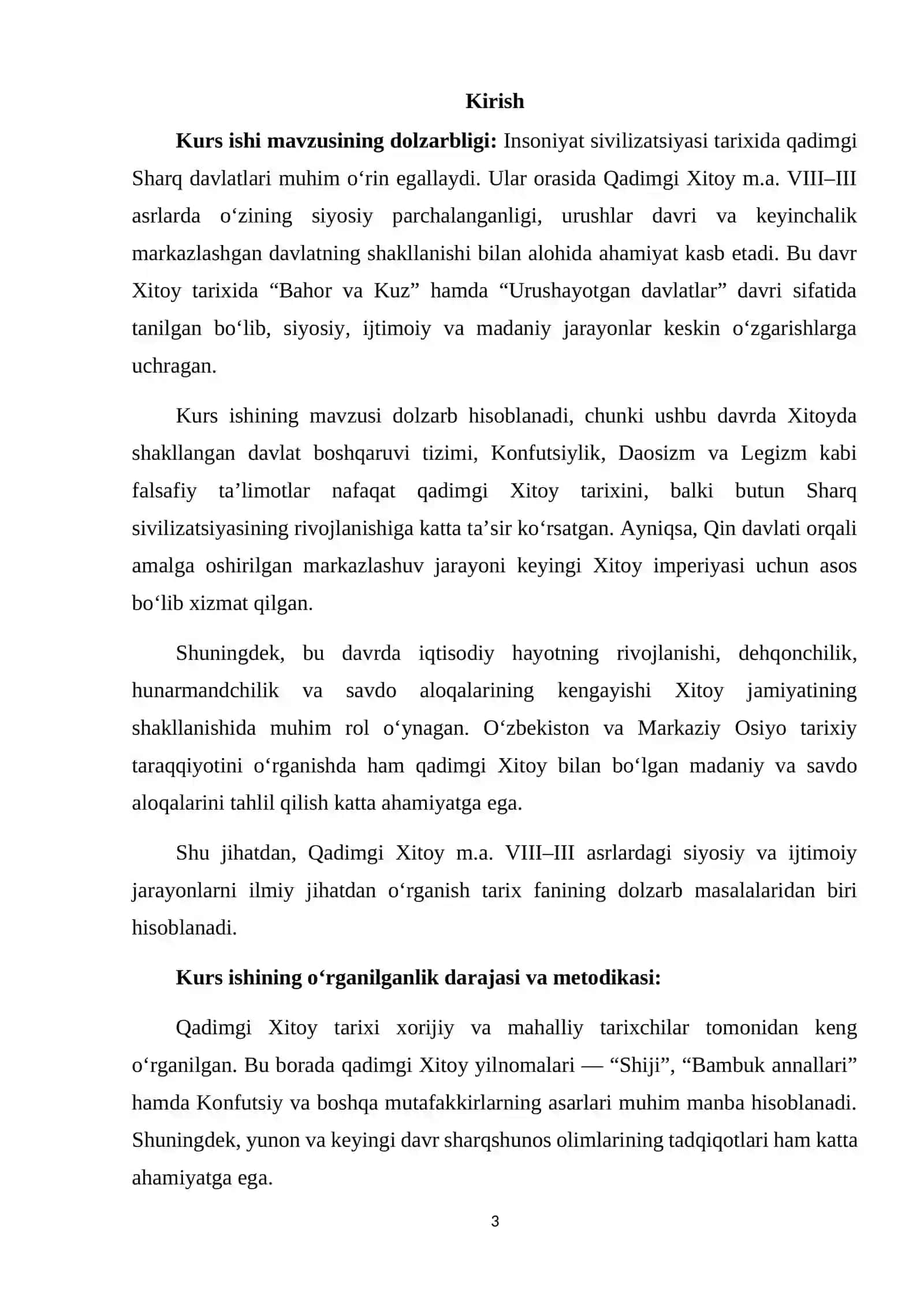 Qadimgi Xitoy m.a. VIII-III asrlarda 3