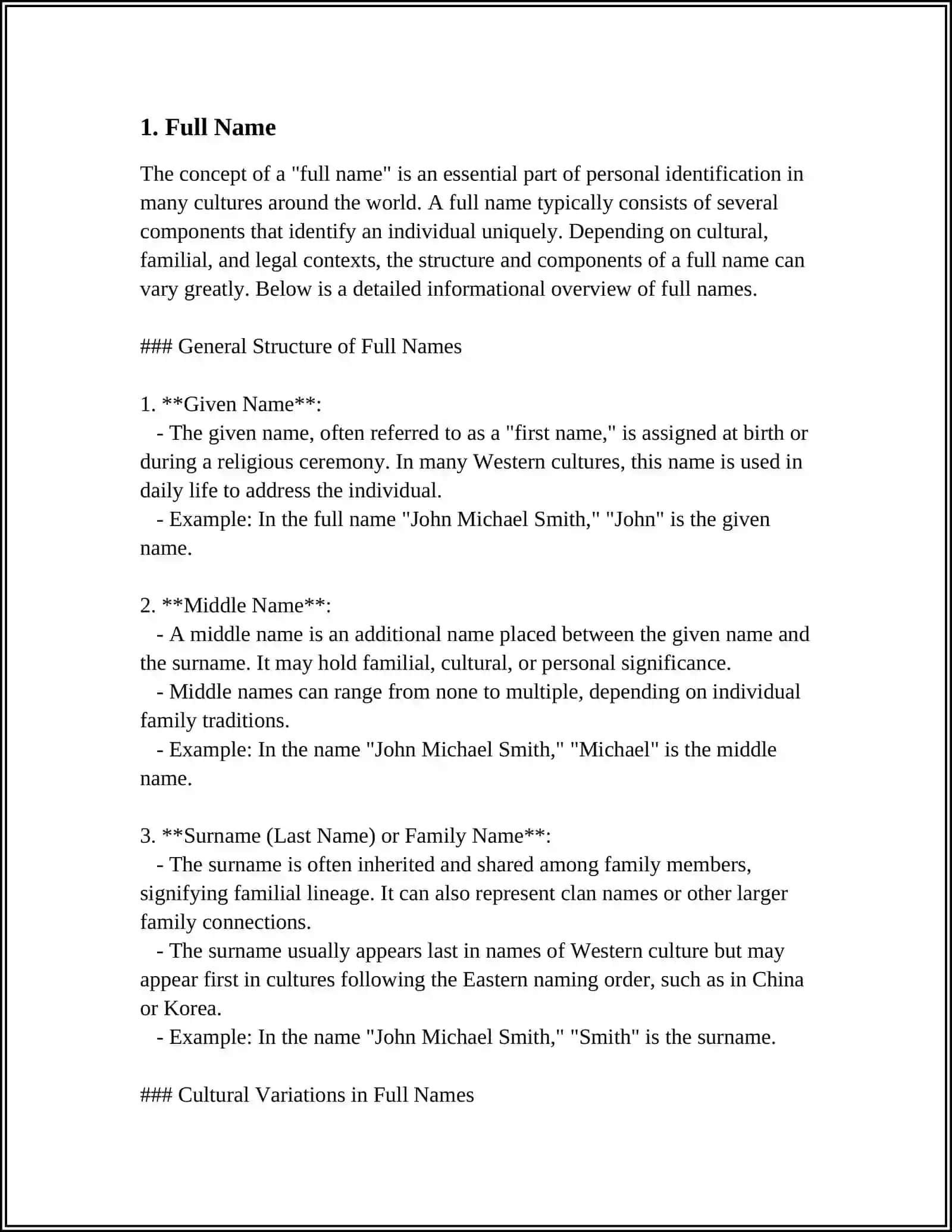 WRITING PERSONAL INFORMATION 3