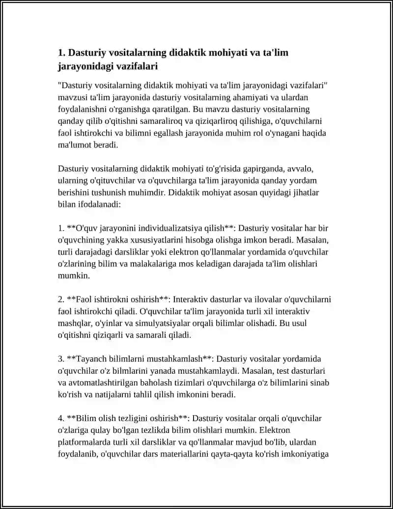 Dasturiy Vositalarning Didaktik Imkoniyatlari 3