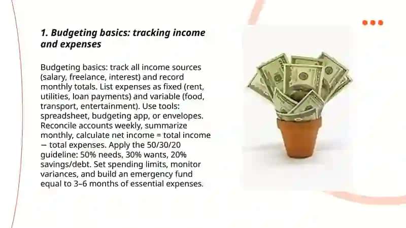 Budgeting basics 3