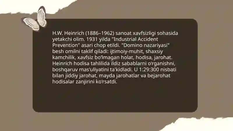 Hayot faoliyati xavfsizligi muammolarini oʻrganish 3