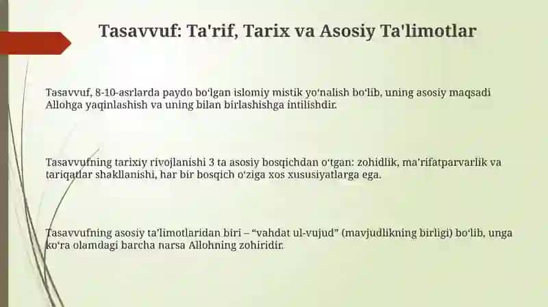 Tasavvuf va uning mohiyati 3